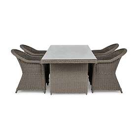 Marcus Matgrupp 200 4 Light Armchairs m Dyna Grå