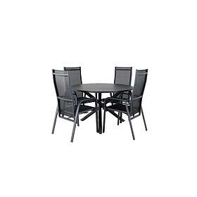 Venture Home Alma Matgrupp Rund Ø120cm 4 Copacabana Reclinerstolar Svar GR21267