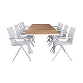Venture Home Mexico Förlängningsbar Matgrupp 180cm 8 Alina Chairs Svart GR21809