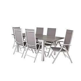 Venture Home Albany Förlängningsbar Matgrupp 160cm 6 Break Matstolar Gr GR18717