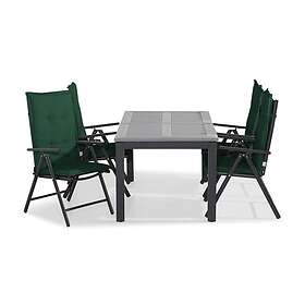 Comfort Garden Monaco Matgrupp 152-210x90 4 Maggie Positionsstol m Dyna Sort/Grö