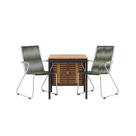 Diego Matgrupp 70 cm 2 st Bois Karmstolar Grønn/Brun GR23400