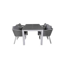 Venture Home Albany Förlängningsbar Matgrupp 152cm 4 Virya Chairs Grey/V GR21669