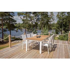 Venture Home Mexico Matgrupp 200cm 6 Texas Karmstolar Sort/Grå GR121