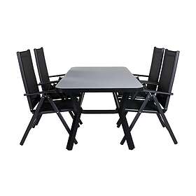 Venture Home Virya Matgrupp 160cm 4 Break Positionsstolar Vit GR21524