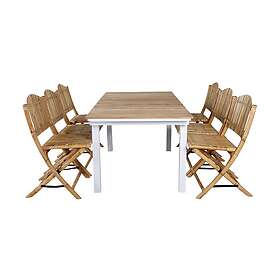 Venture Home Mexico Förlängningsbar Matgrupp 180-240cm 6 Cane Chairs Sv GR21812