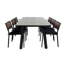 Venture Home Paola Matgrupp 200cm 6 Matstolar Brown/Vit GR21566