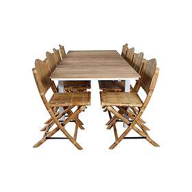 Venture Home Mexico Förlängningsbar Matgrupp 180cm 8 Cane Chairs Brown/V GR21813