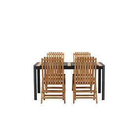 Venture Home Togo Matgrupp 150x100 cm 4 Ghana Hopfällbar Stol GR22758