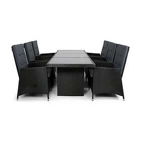 Svenseröd Matgrupp 200 cm 6 st Matstolar Antracit 166-1-19