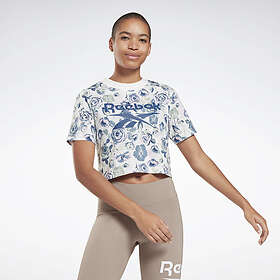 Reebok Identity Floral Crop T-Shirt (Dam)