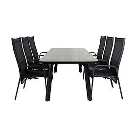 Venture Home Paola Matgrupp 200cm 6 Copacabana Reclinerstolar Vit GR21569