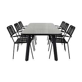 Venture Home Paola Matgrupp 200cm 6 Lindos Armchairs Vit GR21577