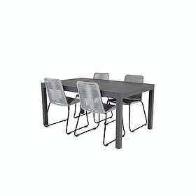 Venture Home Lindos Förlängningsbar Matgrupp 160-240 cm 4 st Matstol Gr GR18818