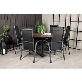 Venture Home Llama Matgrupp Rund Ø140cm 6 Copacabana Reclinerstolar Sva GR18613