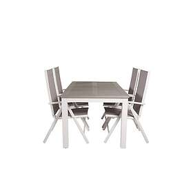 Venture Home Albany Förlängningsbar Matgrupp 160cm 4 Break Matstolar Gr GR18716