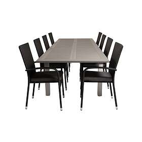Venture Home Albany Förlängningsbar Matgrupp 224-324cm 8 Anna Chairs Na GR18441