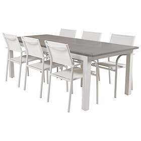Venture Home Albany Förlängningsbar Matgrupp 224cm 6 Santorini Chairs G GR18449