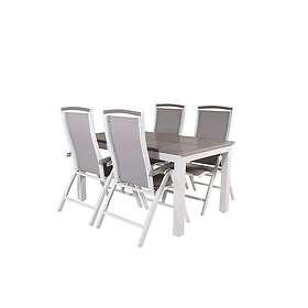 Venture Home Albany Förlängningsbar Matgrupp 152-210cm 4 Chairs Grey/Vit GR18990