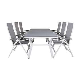 Venture Home Virya Matgrupp 200cm 6 Albany Positionsstolar Svart GR21536