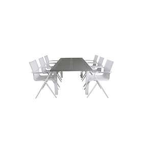 Venture Home Albany Förlängningsbar Matgrupp 152cm 6 Alina Chairs Grey/V GR21672