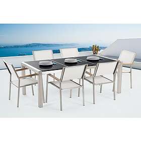 Bacoli Matgrupp 180 cm 6 Chairs Svart 77356