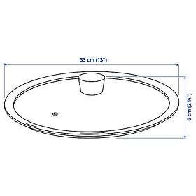 IKEA KLOCKREN Lock till stekpanna 33 cm