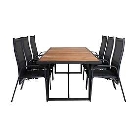 Venture Home Khung Matgrupp 200cm 6 Copacabana Reclinerstolar Vit GR21489