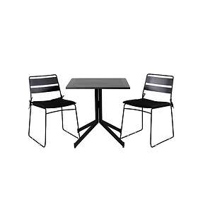 Venture Home Way Matgrupp 70cm 2 Lina Matstolar Svart GR21365