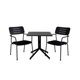 Venture Home Way Matgrupp 70cm 2 Nicke Matstolar Svart GR21354