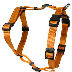 Dogman Iris Justerbar H-sele med reflex Orange