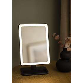 BGA Fotobutikk KAILA Sminkspegel LED m. Bluetooth-högtalare Svart 18x30 cm