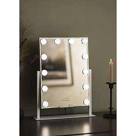 BGA Fotobutikk KAILA Sminkspegel 12 Vit m. Trådlös Laddare 30x41 cm