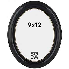 BGA Fotobutikk Eiri Mozart Oval Svart 9x12