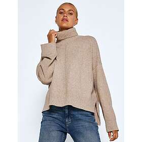 Noisy May Rullkrageprydd Stickad Tröja (Dam)