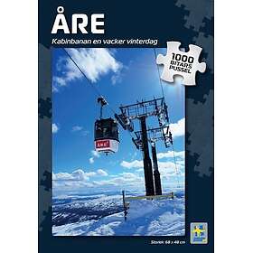 Svenskapussel Åre Kabinbanan en Vacker Vinterdag 1000 Bitar