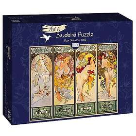 Bluebird Puzzle Alfons Mucha Four Seasons, 1900 1000 bitar