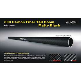 Align H80T015XXT 800E CarbonFiber Tail Boom-Matte Black
