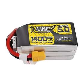 Gens Ace 6s 1400mAh -150C Tattu R-Line 5,0