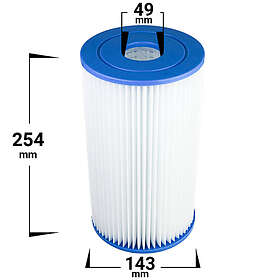 1-pack Spafilter som passar bl.a. Intex Uppblåsbara Spas