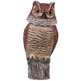 Uggla med rörligt huvud