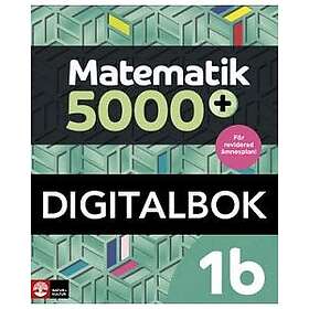 Natur & Kultur Digital Matematik 5000+ Kurs 1b Lärobok DigitalbokUppl2021 (E-bok)