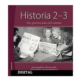 Studentlitteratur AB Historia 2-3 Klasslicens Digitalt Sök, Granska ...