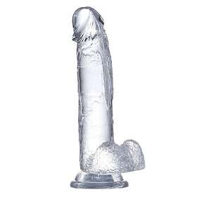 Realistic Latetobed Dildo with Testicles Crystal Material 15,5cm