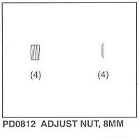 Thunder-Tiger PD0812 Adjust nut TS-4