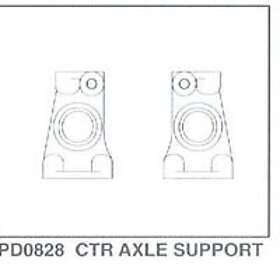 Thunder-Tiger PD0828 Center Axle TS-4