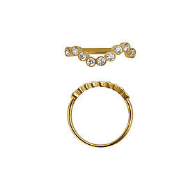 Stine A. Jewelry Midnight Sparkle Ring 58 Eurosize