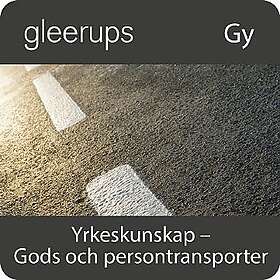 Yrkeskunskap Gods- o persontrans, digital, lärarlic, 18 mån (OBS! Endast för lärare)