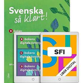 Liber Sfi Digital och Svenska så klart! B-boken med digitala övningar (12 mån)