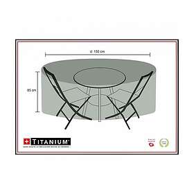 Thermacell Housse pour table ronde chaises 150 Noire